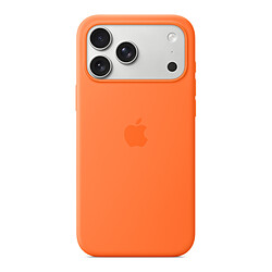 Apple Coque en silicone avec MagSafe Orange - iPhone 17 Pro Max