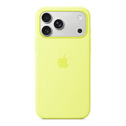 Apple Coque en silicone avec MagSafe Jaune Fluo - iPhone 17 Pro Max