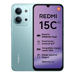 Xiaomi Redmi 15C 5G Vert - 128 Go - 4 Go