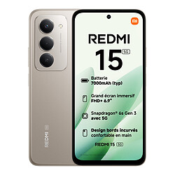 Xiaomi Redmi 15 5G Gris - 256 Go - 8 Go