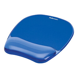 Fellowes Tapis de souris - Repose-poignets Gel Crystal Bleu