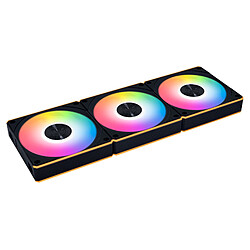 Lian Li Uni Fan CL Wireless 120 Reverse Blade Pack de 3 - Noir