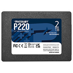Patriot SSD P220 2 To  