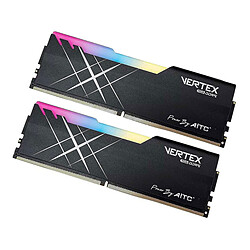 Kingsman Gaming Vertex RGB - 2 x 16 Go (32 Go) - DDR5 - 6000 MHz - CL38 Noir (Bulk)