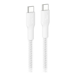 Belkin Câble BoostCharge Pro USB-C vers USB-C 240W - renforcé  - Blanc - 3 m