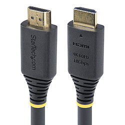 StarTech.com Câble HDMI 2.0 Certifié Premium haut débit 18Gbps 4K 60Hz - Noir - 15 m