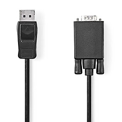 Nedis Adaptateur DisplayPort (M) vers VGA (M) - Noir