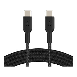 Belkin Câble USB-C vers USB-C renforcé 60 W (Noir) - 15 cm