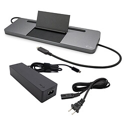 i-tec USB-C Metal Ergonomic 4K 3 Display Docking Station + Power Delivery 85 W + i-tec Universal Charger 100 W