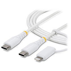 StarTech.com Câble USB-C vers USB-C/Lightning - 1 m