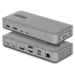 StarTech.com Station d'Accueil USB-C Triple Écrans 4K (2x 4K 60Hz, 1x 4K 30Hz)