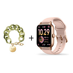 ICE Watch ICE fit RT 3.0 - Rose-Gold Nude + Bracelet Chaine Opaline Vert