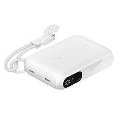 Belkin BoostCharge Powerbank 10K avec Ecran - Blanc