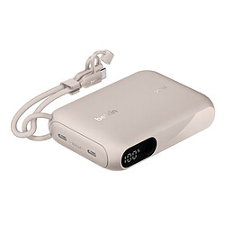Belkin BoostCharge Powerbank 10K avec Ecran - Sable