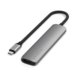 SATECHI Multiports USB-C Slim 6-en-1 - Gris