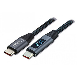 MCL Câble USB-C 2.0 vers USB-C avec Affichage Digital - 2 m