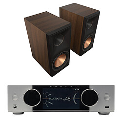 Onkyo Muse Y-40 Argent + Klipsch RP-600M II Noyer