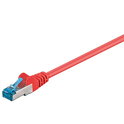 Goobay Câble RJ45 catégorie 6a S/FTP 10 m Rouge
