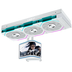 Lian Li Hydroshift II OLED Curved 360TL - Blanc