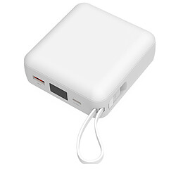 Akashi Batterie de Secours Cable 22.5W Charge Rapide - Blanc