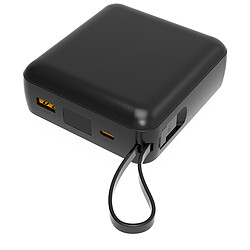 Akashi Batterie de Secours Cable 22.5W Charge Rapide - Noir