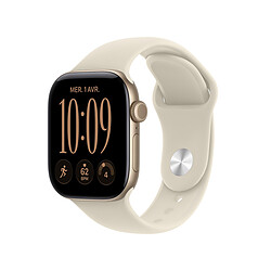 Apple Watch Series 12 GPS 42 mm Aluminium Or clair Bracelet Sport Sable S/M 