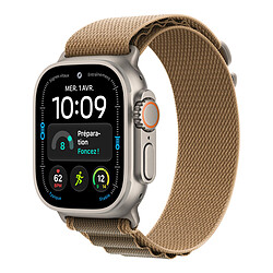 Apple Watch Ultra 4 GPS + Cellular 49 mm Titane naturel Boucle Alpine Désert L