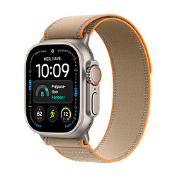 Apple Watch Ultra 4 GPS + Cellular 49 mm Titane naturel Boucle Trail Sable S/M