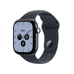 Apple Watch Series 12 GPS + Cellular 42 mm Céramique Bleu nuit Bracelet Sport Bleu marine S/M