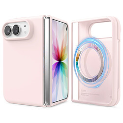 Elago Coque en silicone MagSafe pour iPhone Duo Rose