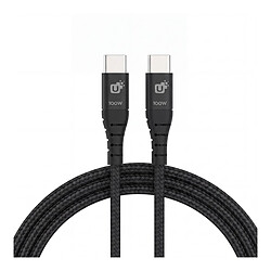 INOVU - INART08 - Adaptateur de charge USB-C avec câble 100W - Jack 5.5 x 1.7mm