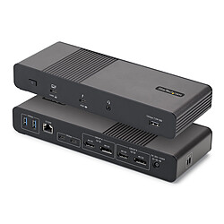 StarTech.com Station d'accueil Thunderbolt 5/USB-C Quadruple affichage 4K 60 Hz avec Power Delivery 140 W