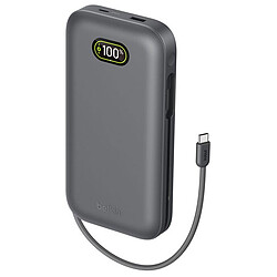 Belkin Batterie de secours USB-C 27K en 240W pour PC avec cable USBC intégré - Gris Foncé