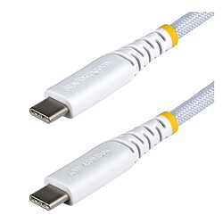 StarTech.com Câble USB-C 60W  Blanc - 15 cm