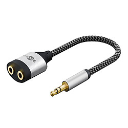 Goobay Adaptateur AUX 1 vers 2 - 0.18 m