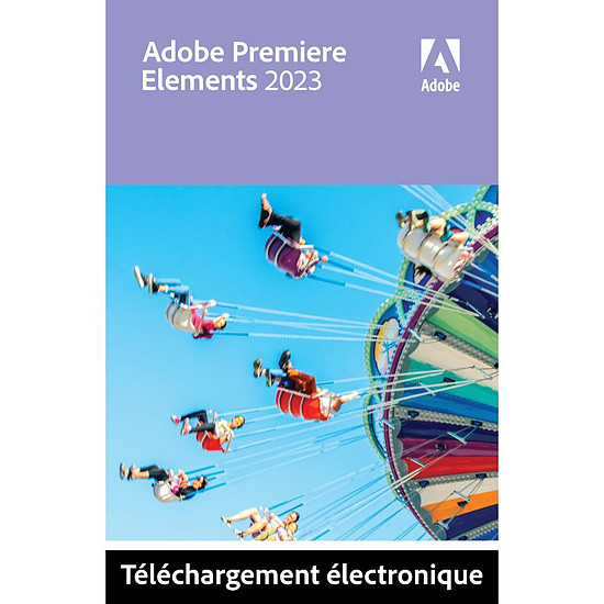 Logiciel image et son Adobe Premiere Elements 2023 - Licence perpétuelle - 2 PC - A télécharger