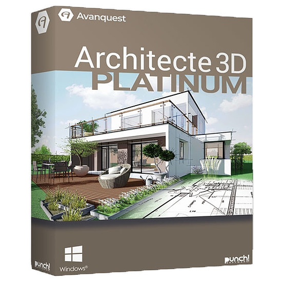 Logiciel éducatif et culturel Architecte 3D Platinum 22 - Licence perpétuelle - 1 PC - A télécharger