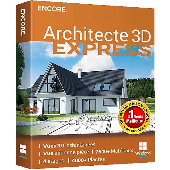 Logiciel éducatif et culturel Architecte 3D Express 22 - Licence perpétuelle - 1 PC - A télécharger