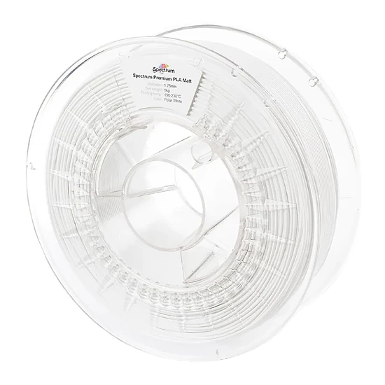 Filament 3D Spectrum PLA Matt blanc (polar white) 1,75 mm 1kg - Autre vue