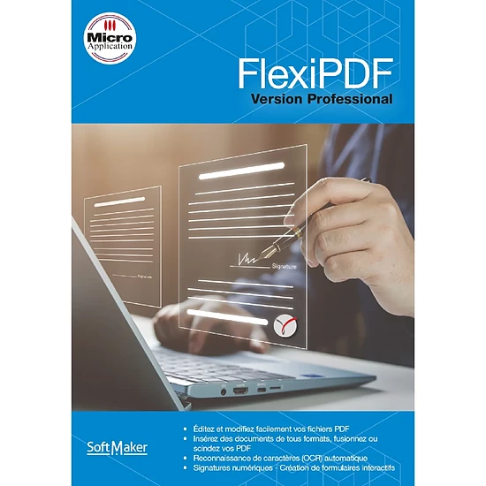 Logiciel bureautique FlexiPDF Professional - Licence perpétuelle - 3 PC - A télécharger