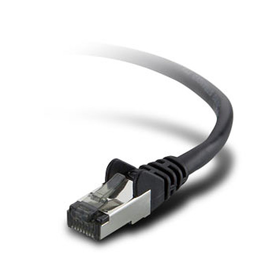 Câble RJ45 Belkin Câble Ethernet RJ45 Cat 6 STP Noir Snagless 0,5 m 