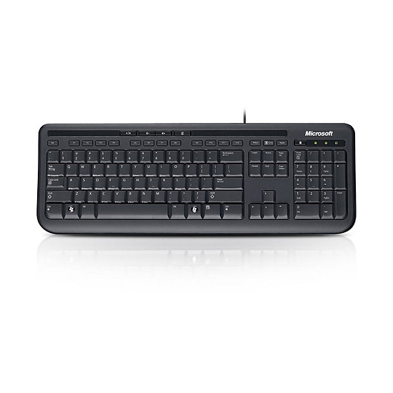 Clavier PC Microsoft Wired Keyboard 600 USB - Noir
