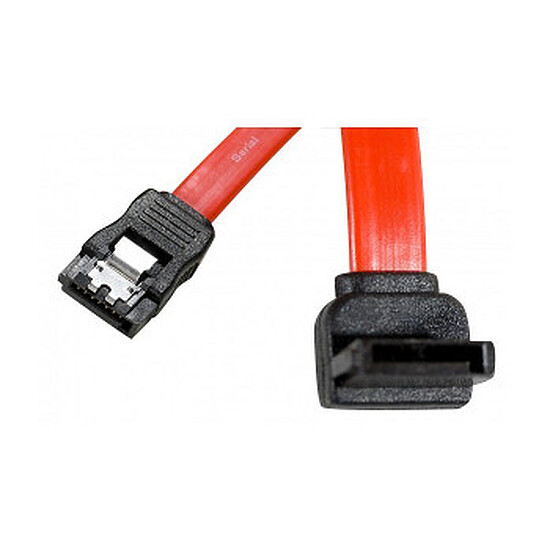 Câble Serial ATA  Câble SATA coudé haut + verrouillage - 50 cm