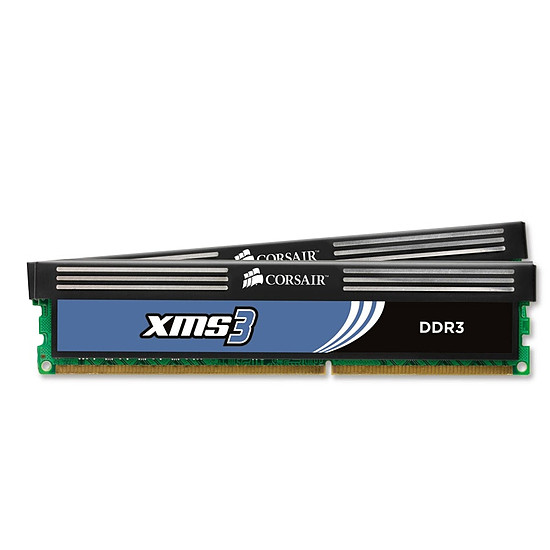 Mémoire Corsair XMS3 DDR3 2 x 4 Go 1600 MHz CAS 9