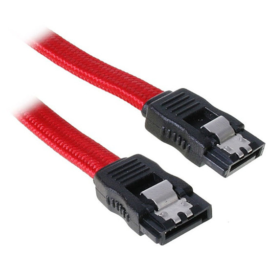 Câble Serial ATA BitFenix Alchemy Câble SATA III 6 Gb/s Rouge - 30cm