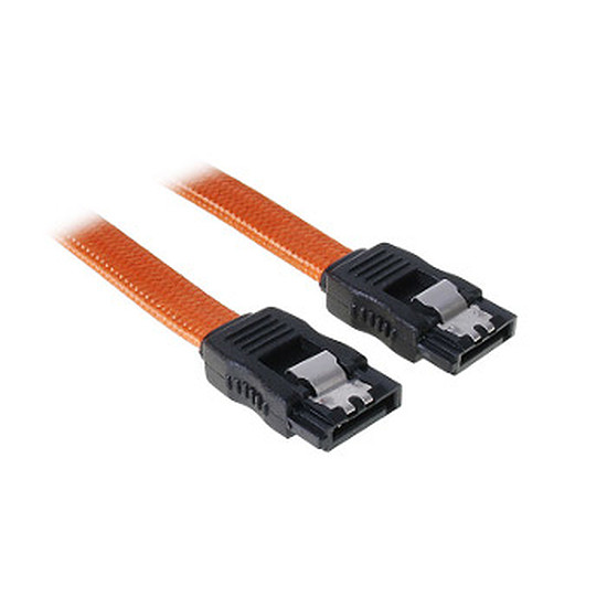 Câble d'alimentation BitFenix Alchemy Câble SATA III 6 Gb/s Orange - 30cm