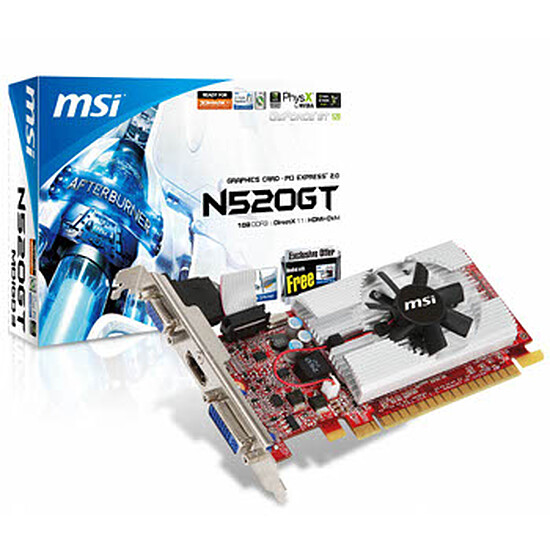 Carte graphique MSI N520GT-MD1GD3/LP