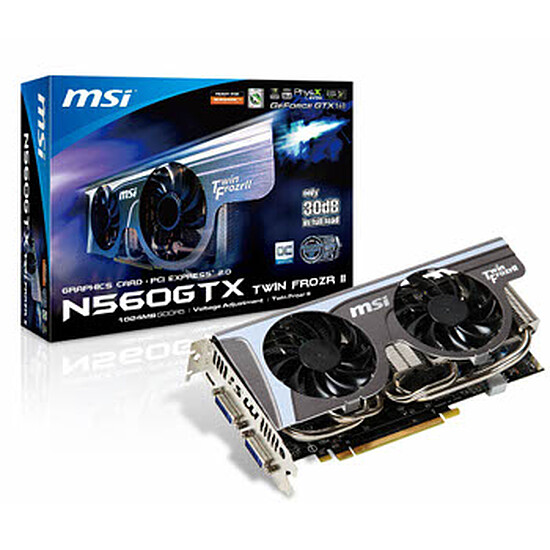 Carte graphique MSI N560GTX Twin Frozr II/OC (GTX 560 1 Go)