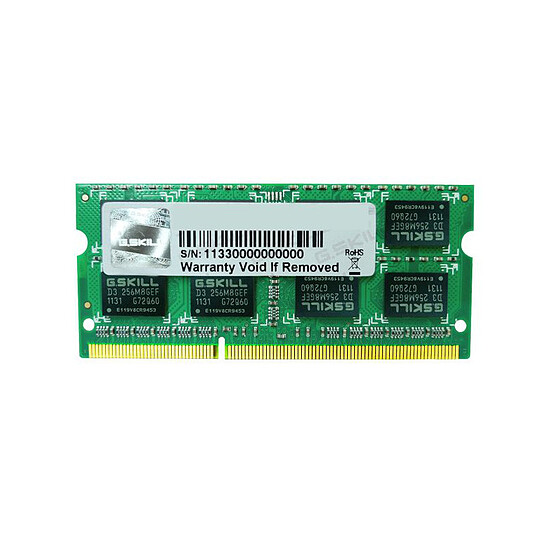 Mémoire G.Skill SO-DIMM DDR3 4 Go 1333 MHz SQ CAS 9