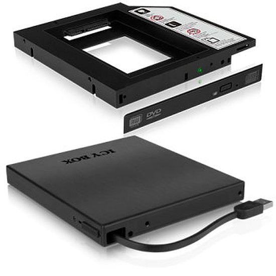 Lecteur dvd externe, lecteur usb portable 3.0 Cd / dvd + / -rw pour  ordinateur portable, graveur de cd (blanc)